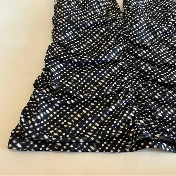 Athleta Vichy Retro Halter Tankini Top Only Black White Women's Size XXS - Picture 2 of 11